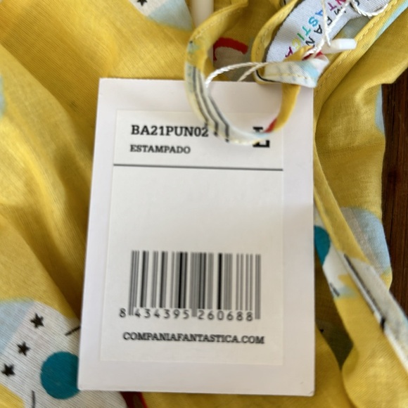 Compania Fantastica yellow rocket dress NWT lg. - Picture 6 of 6